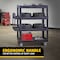 Rubbermaid Commercial Utility Cart with Lipped Plastic Shelves, 700 lb Load Capacity, 4 Shelves, 55 in L, 26 in W 2128657 - alternate 6