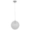 Homeroots Silver Sphere Crystal Ceiling Light With Silver Shades 652010 - alternate 1