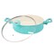 Martha Stewart Everyday Rexford 5 Quart Ceramic Nonstick Aluminum Everyday Pan with Lid in Teal 141018.02 - alternate 5