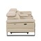 Homeroots 90in Cream and Black Italian Leather Power Reclining Loveseat With Storage 720561 - alternate 1