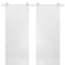 Sartodoors Sturdy Double Barn Door with Hardware, Planum 0010 White Silk, 13FT Rail Hangers Heavy Set, Modern PLANUM0010DB-S-WS-56 x 96 (2* 28x96) - alternate 1