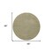 Homeroots 4' Green And Gold Round Abstract Indoor Outdoor Area Rug 573833 - alternate 8