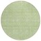 Homeroots 8' Artichoke Green Mint Green And Ivory Round Floral Washable Indoor Outdoor Area Rug 582316 - alternate 8