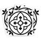 Homeroots 12" X 12" Tulipa White and Gray Peel and Stick Removable Tiles 555893 - alternate 9