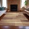 Homeroots 8' X 10' Rust And Ivory Striped Washable Indoor Outdoor Area Rug 630996 - alternate 6