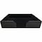 Dacasso Classic Black Leather 20" x 16" Conf. Pad Holder without Coaster Holders A1064 - alternate 1