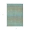 Homeroots 9' X 12' Teal Blue Striped Washable Indoor Outdoor Area Rug 608817 - alternate 9