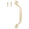 Prosource Door Pull, 3/4 in W, 4-3/4 in D, 1-3/16 in H, Steel, Satin Brass 20914SBB-PS - alternate 1