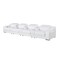 Homeroots 169" White Italian Leather Reclining USB Sofa 632870 - alternate 5