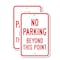 Signmission No Parking Beyond This Point, 12'' X 18'' 2 Signs, Heavy Gauge Aluminum, 2PK A-1218-2PACK-2596 - alternate 1