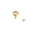 Kingston Brass 10-Pack Cabinet Industrial Knob for Kitchen, 36 mm, Brushed Brass RK22093BB - alternate 1