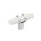 Amerock Carrione 2-1/2 inch 64mm Length Marble White/Polished Chrome Cabinet Knob BP36647MW26 - alternate 1