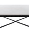 Homeroots 42" Black and White Genuine Marble And Iron Square Coffee Table 573463 - alternate 9