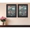 Homeroots Set Of Two Reminders from Mom and Dad Black Framed Print Wall Art, 2PK 405725 - alternate 4