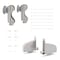 Quiet Glide 8.06 ft. Cherry Contemporary Wheel Satin Nickel Rolling Hook Removable Ladder, 12 ft. Rail QG.540-8CH-12-H.02 - alternate 7