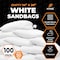 Xpose Safety Woven Poly Sand Bags for Flooding, 14 x 26, 50 lb WL, Empty, White, Pack of 100, 100PK SBW-1426-100-X-S - alternate 7