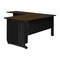 Regency Fusion Desk W/ Double Pedestal Drawer Unit, 72 in W X Wood, Metal, Neo Walnut MLD723048NW - alternate 7