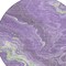 Homeroots 8' Purple Mint Green And Ivory Round Abstract Washable Indoor Outdoor Area Rug 618204 - alternate 8