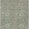 Homeroots 8' X 10' Artichoke Green Ivory And Coral Floral Washable Indoor Outdoor Area Rug 604764 - alternate 9