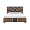 Global Furniture Usa Modern Optimus Brown/Black King Bed Group OPTIMUS-BRWN/BLK-KBG - alternate 5
