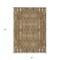 Homeroots 3' X 5' Orange Taupe And Beige Moroccan Washable Indoor Outdoor Area Rug 577211 - alternate 9