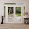 Vdomdoors Front Exterior Prehung Metal-Plastic Double Doors Clear Glass / MANUX 8666 White Silk / Office Comm MANUX8666DEXD-WS-W12+72+12xH80+14-RH-I - alternate 4