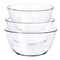 Martha Stewart 6 Piece Borosilicate Glass Prep Bowl Set with Plastic Lids in Mint 98046.06 - alternate 6