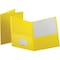 Oxford Twin Pocket Folders, Letter Size, Yellow, 25PK 57509 - alternate 1