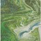 Homeroots 3' X 5' Green Blue And Ivory Abstract Washable Indoor Outdoor Area Rug 602623 - alternate 9