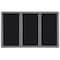 Ghent Enclosed Fabric Bulletin Board 48x72", 3 Door OVG5-F95 - alternate 1