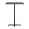 Flash Furniture Bennett 30 in x 48 in Solid Wood Indoor Tabletop in Dark Brown with 23.5 in x 29.5 in Bar Height GSF-REC3048-DKBRN-T2230B-GG - alternate 9