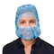 Vguard Disposable Hood, Polypropylene, Blue, Covers Head, Nose, Mouth , 1000 PK B19N24 - alternate 3