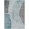 Homeroots 8' X 10' Teal Blue Aqua And Gray Abstract Washable Indoor Outdoor Area Rug 582035 - alternate 9