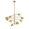 Vidalite Splay 10-Light Brushed Brass Chandelier With Adjustable Arms & Light Heads, Contemporary & Modern CE1013079 - alternate 1
