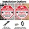 Signmission No Trespassing This Property Is Pro, 10 Inch X 10 Inch, Aluminum Metal Signs OC-A-10-93 - alternate 6