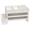 Homeroots 16" White Wood Desk Organizer 661180 - alternate 1