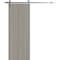Sartodoors Modern Barn Door 18 x 84 inches, BASIC 3001 Oak Franko, 6.6FT Silver Rail Track Heavy Hardware Set BASIC3001BD-S-DUFR-1884 - alternate 1