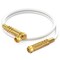 Maximm 2ft RG6 Quad Shielded Coaxial Cable with Right Angle Connector, White RG6-STA-GLD-4S-2WH - alternate 1