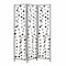 Homeroots 71" Gray Iron Folding Three Panel Screen Room Divider 342763 - alternate 1