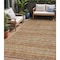 Homeroots 5' X 8' Terra Cotta Copper And Gray Southwestern Washable Indoor Outdoor Area Rug 615987 - alternate 1