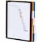 Durable Office Products Wall Mount Reference System, 5 Panels, Ltr, Assorted DBL555200 - alternate 11