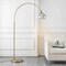 Jonathan Y Nora 71" Coastal Vintage Iron LED Floor Lamp, Brass Gold/White JYL3089A - alternate 8