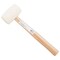 Vulcan Mallet, 16 oz Head, Double-Faced Head, Rubber Head, 13-1/2 in OAL JL24116-16W - alternate 2
