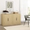 Manhattan Comfort Rivington 60in Sideboard in Natural Oak SB009-NA - alternate 1