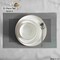 Dinewares Perlaceo Luxurious Collection of 32-Piece White with Gold Rim Bone China Dinnerware Set - QI004761.32 - alternate 9