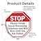 Signmission Stop Please Follow Social Distancin, 10 inch X 10 inch, Vinyl Decal, 2PK OC-D-2PACK-10-196 - alternate 4