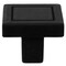 Laurey 7/8in Square Knob - Cosmo - Matte Black 72820 - alternate 1