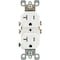 Leviton 20A White Tamper Resistant Residential Grade 5-20R Duplex Outlet S02-T5820-0WS - alternate 1