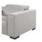 Homeroots 179" Light Gray Top Grain Leather Reclining Metal USB Sofa 720321 - alternate 6