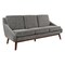 Office Star Products Lounge Seating/Davenport Mid-Century Sofa, Charcoal SL4433R-MC4 - alternate 1